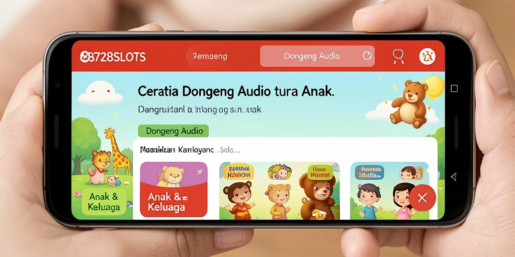 Antarmuka pengguna 8728SLOTS yang menarik dan ramah anak.