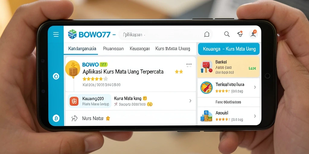 Tampilan antarmuka BOWO77 yang sederhana dan informatif.