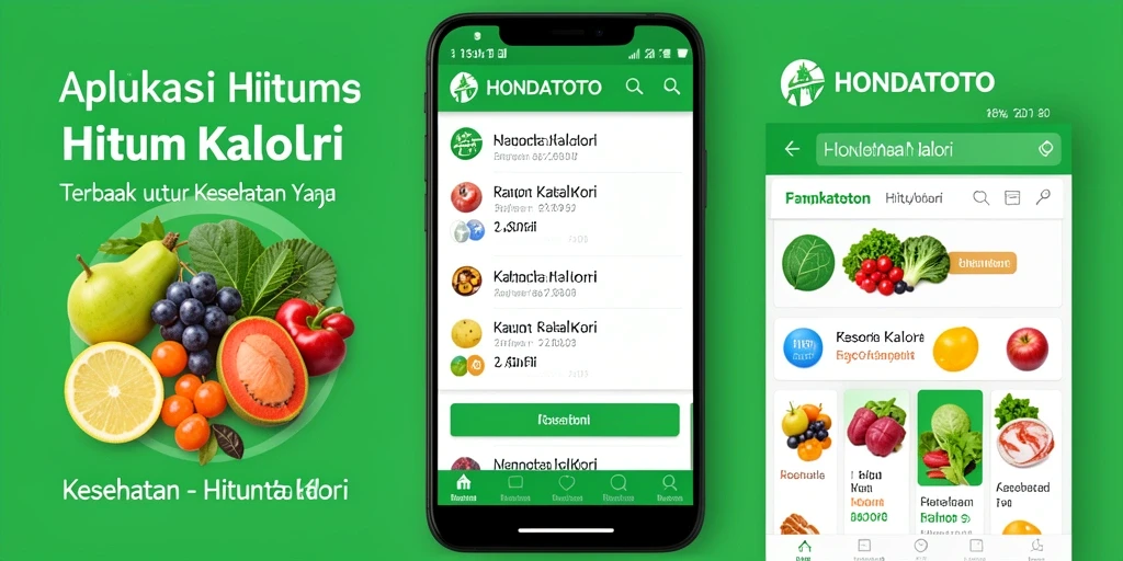 Antarmuka HONDATOTO yang user-friendly untuk menghitung kalori.