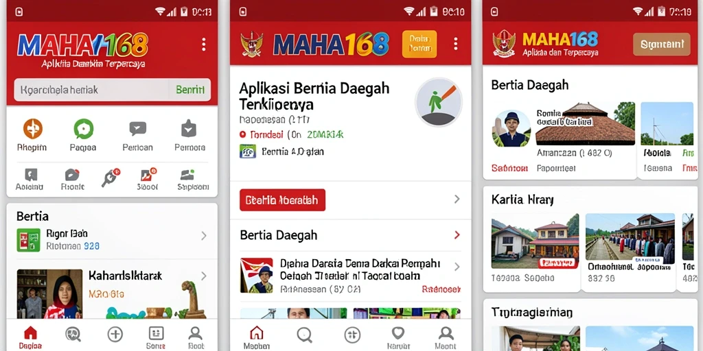 Tampilan antarmuka MAHA168 yang informatif dan menarik untuk berita daerah.