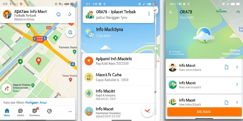 Tampilan antarmuka ORA78 yang informatif tentang informasi kemacetan.