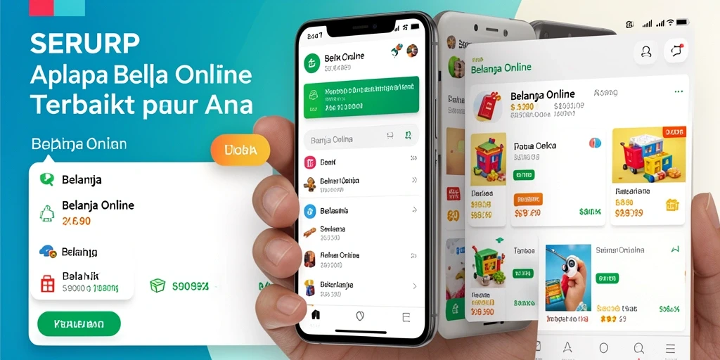 Antarmuka aplikasi SERURP yang mudah digunakan untuk belanja online.