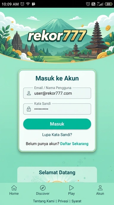 Masuk Akun Rekor777 dengan Mudah di Android